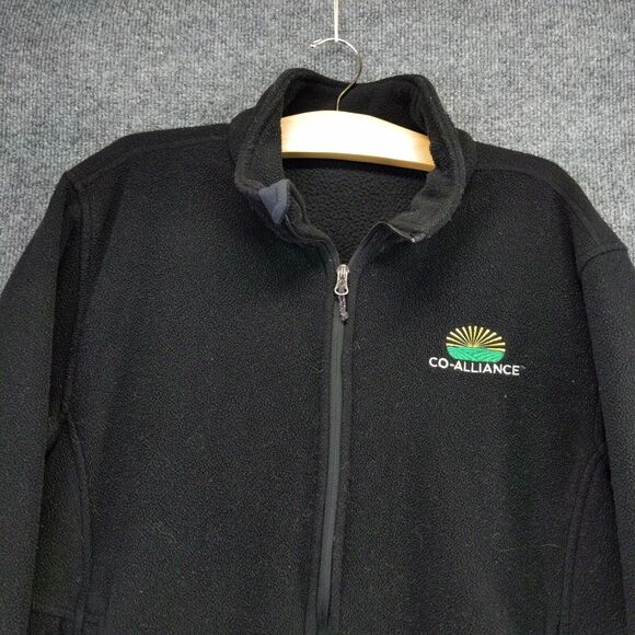 Co-Alliance Full Zip Fleece Jacket Coat Size M Black Embroidered Logo Farmer - Picture 6 of 12